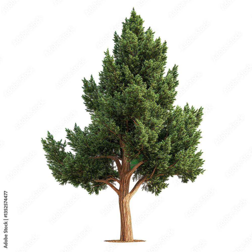 Fototapeta premium Cedar isolated on white background