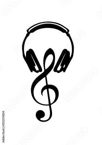 egaliseur casques dj cle sol note musique