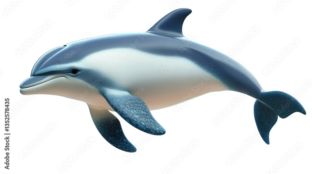 Fototapeta premium dolphin isolated on white background