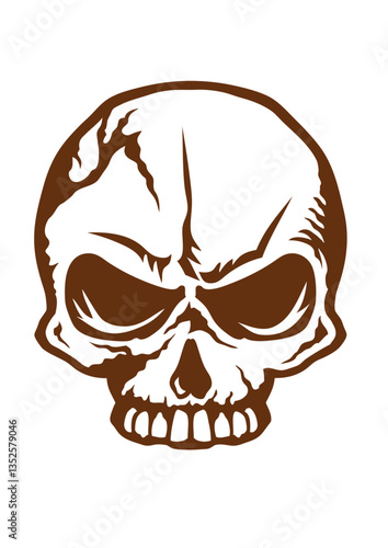 tete de mort crane halloween
