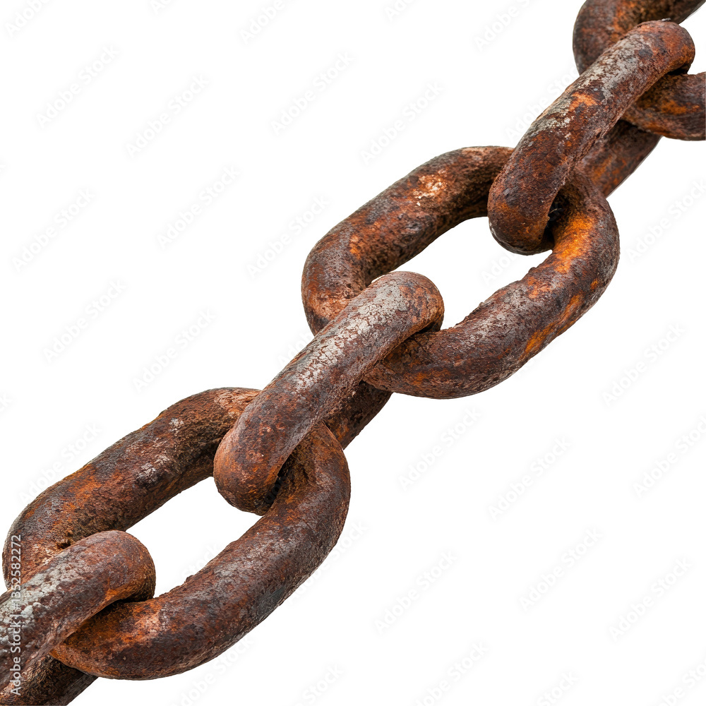 Chain isolated on white background Chain isolated on white background