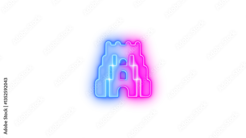 Code branch icon glowing neon gradient color Code branch icon glowing neon gradient color