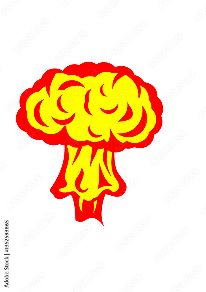 explosion atomique nucleaire champignon