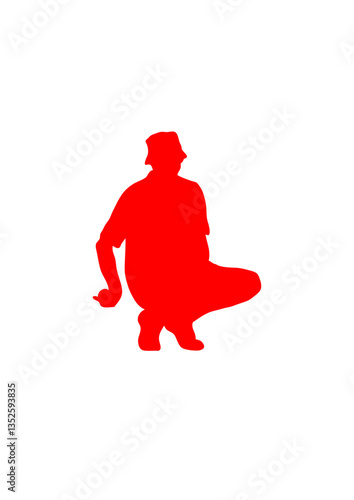 petanque silhouette dos pointeur