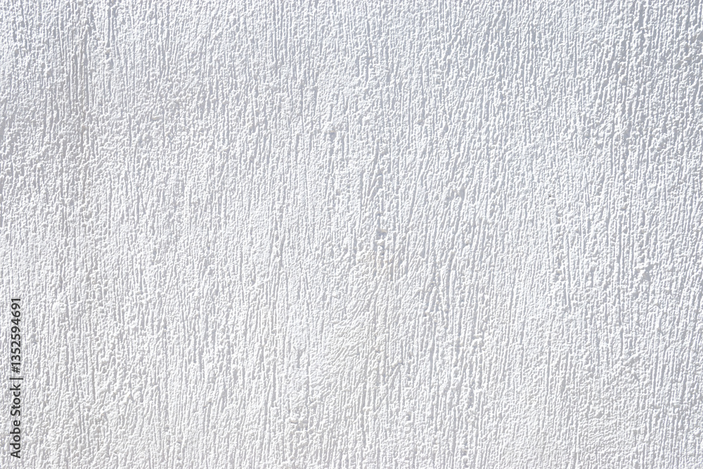 Whitewashed Wall Texture Background. Detail of White Painted Facade of Greek Building. Seamless Pattern.