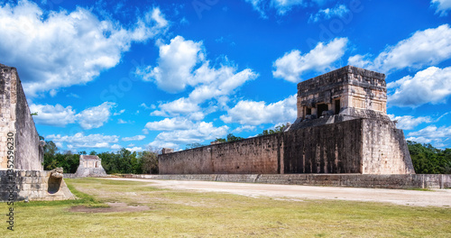 Great Ball Court and Temple of the Jaguars, Chichen Itza.