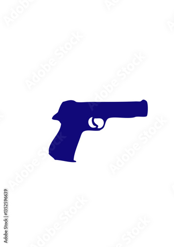 pistolet arme a feu flingue revolver dessin