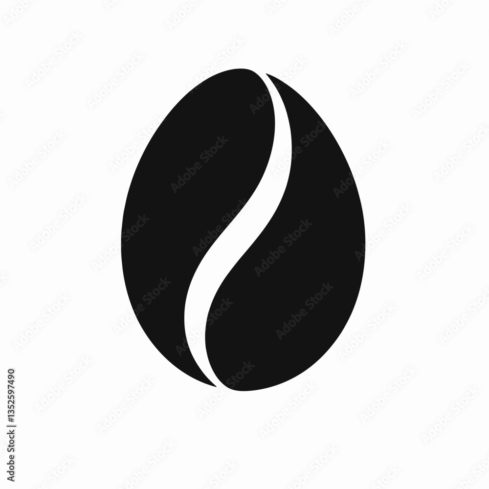 Mango Slice silhouette in black on a white background Mango Slice silhouette in black on a white background