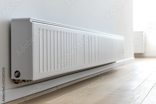 Wallpaper Mural Modern Wall Heater: Sleek Climate Control for Home Comfort on Hardwood Flooring Torontodigital.ca