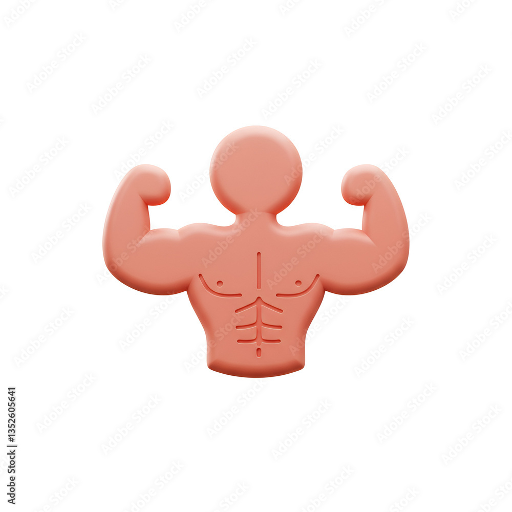 Simple Strong Body Outline Icon for Dynamic and Muscular Designs Simple Strong Body Outline Icon for Dynamic and Muscular Designs