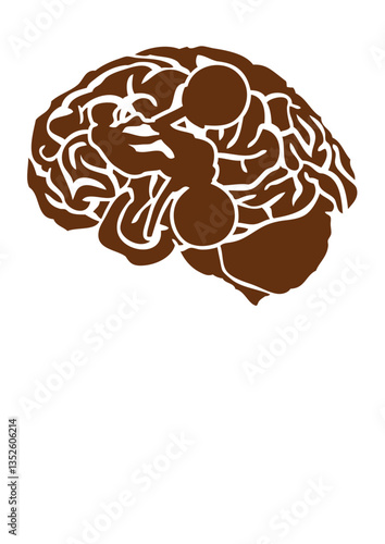 trial moto cerveau cervelle logo