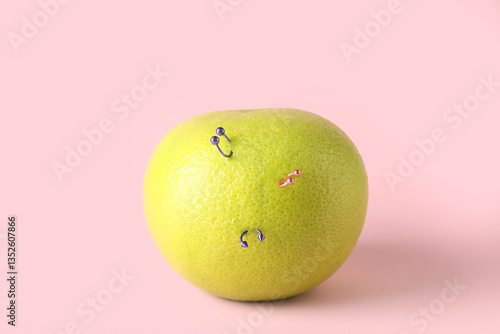 Fresh citrus fruit with pie...