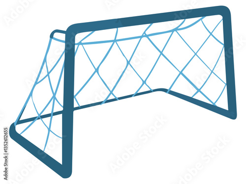 Flat Vector Design of Football and Hockey Gate