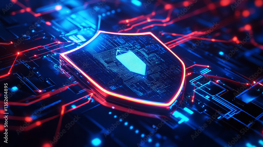 HUD and Shield Icon of Cyber Security. Circuit board data transfer. Digital Data Network Protection. Future Technology Network Concept. HUD and Shield Icon of Cyber Security. Circuit board data transfer. Digital Data Network Protection. Future Technology Network Concept.