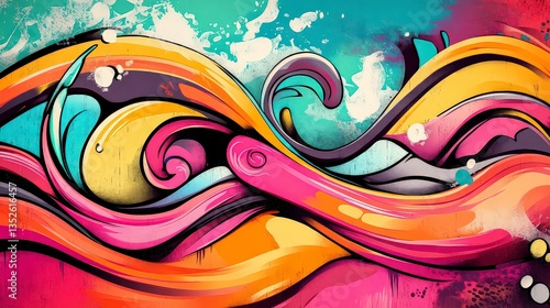 colorful graffiti background, graffiti wallpaper, abstract colored background for design