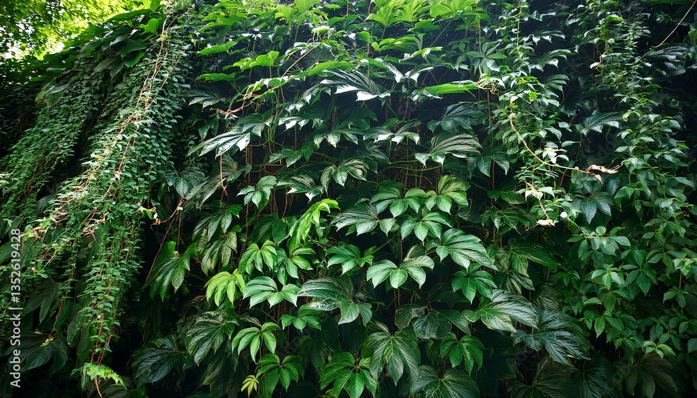 Obraz premium green leaves climbing vines jungle ivy plant
