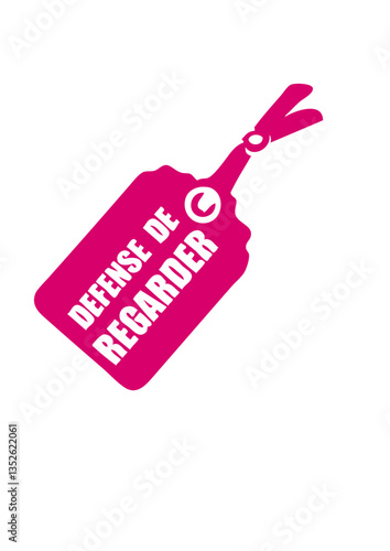etiquette defense de regarder