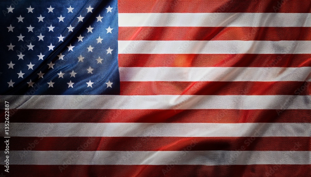 Obraz premium american flag colors with stars and stripes