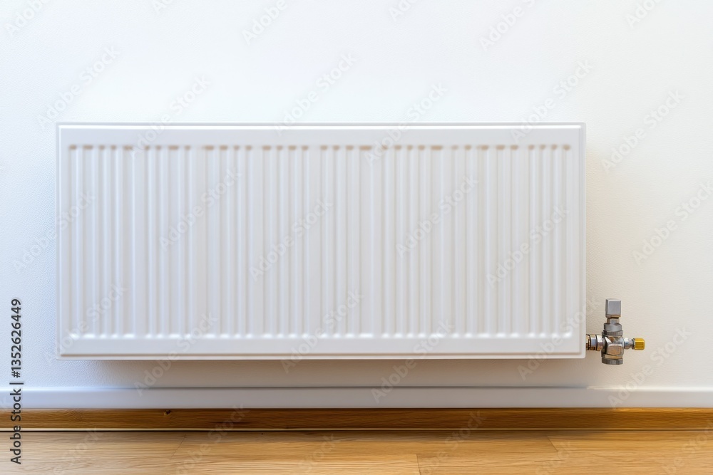 custom made wallpaper toronto digitalStylish Wall Heater for Home: Modern Radiator Design on White Wall with Wooden Flooring for Optimal Temperature Control