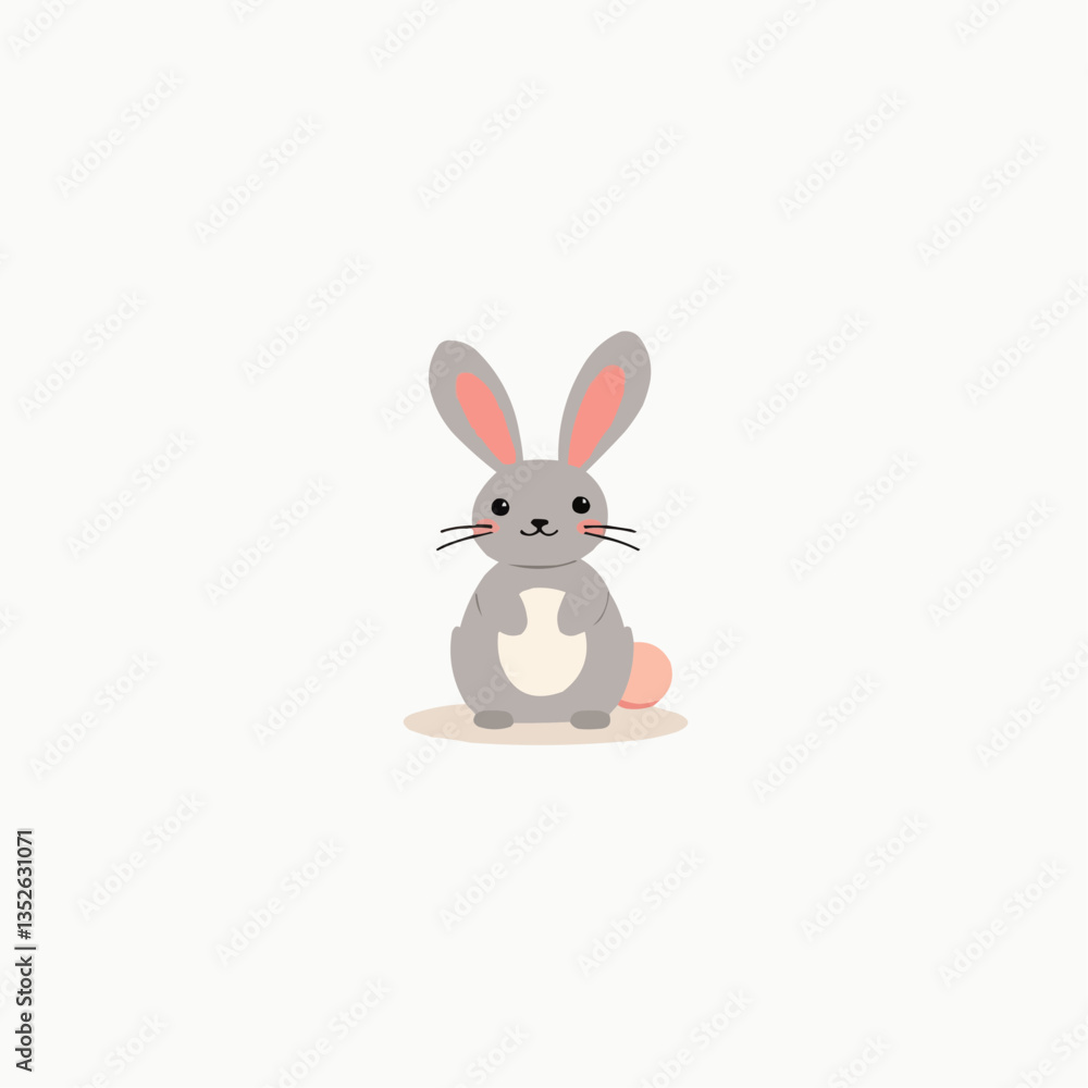 Niedlicher Hase sitzt auf weißem Hintergrund
Niedlicher Hase sitzt auf weißem Hintergrund