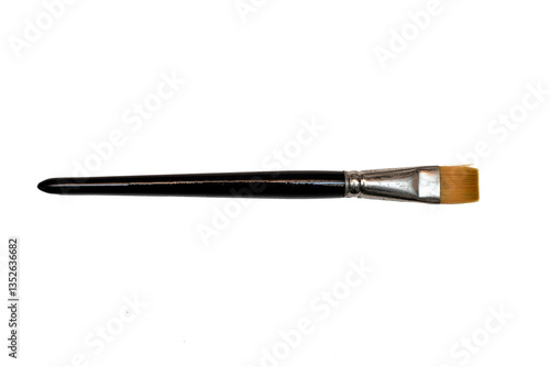 Flat watercolor Paintbrush Isolated on transparent background. Creativity and art.