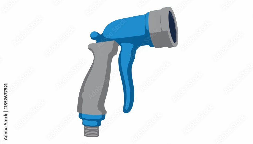 Durable garden hose nozzle with adjustable spray, modern utility Durable garden hose nozzle with adjustable spray, modern utility