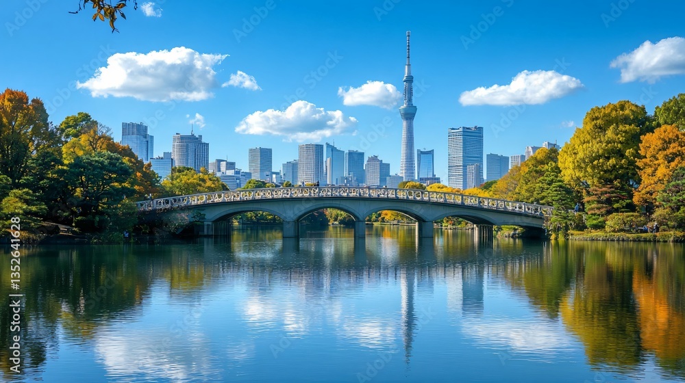 Urban cityscape of Tokyo, Japan, showcasing its modern skyline, high-rise buildings, and vibrant metropolitan atmosphere. The view highlights the dynamic blend of advanced architecture, dense city lay