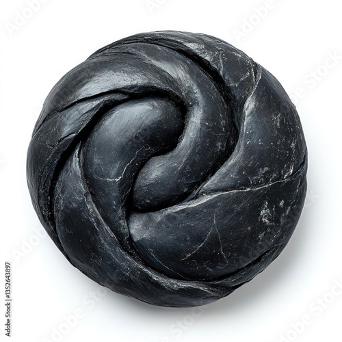 Sleek Black Marble Swirling Pattern Textured Background with Minimalist Design  Elegant Ethereal Monochrome Graphic Abstract with Flowing Organic Shapes and Symmetrical Geometric Forms