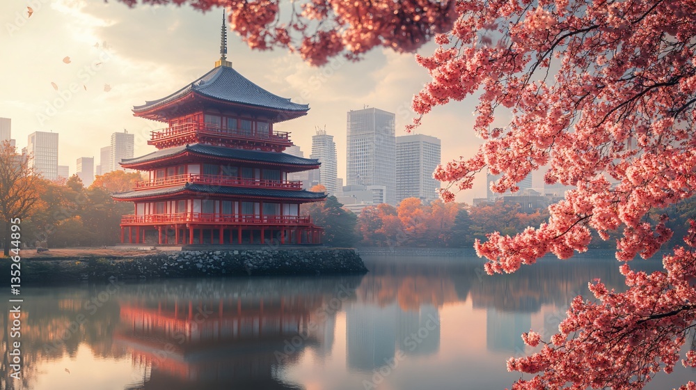Urban cityscape of Tokyo, Japan, showcasing its modern skyline, high-rise buildings, and vibrant metropolitan atmosphere. The view highlights the dynamic blend of advanced architecture, dense city lay