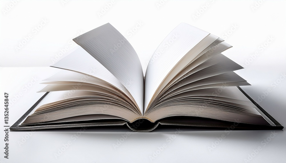 open blank book on white background high angle open blank book on white background high angle