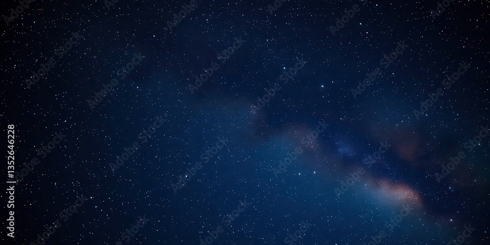 Fototapeta premium Starry night, ethereal glow, celestial dust, vast cosmos, art, nebula