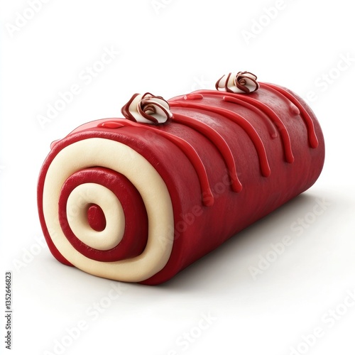 Elegant and Minimalist Layered Cylinder Cake with Rich Creamy Chocolate Frosting for and Gourmet Indulgence