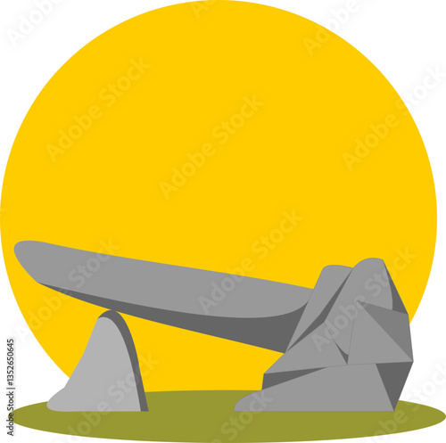 Εκτύπωση καμβά african pride rock vector illustration