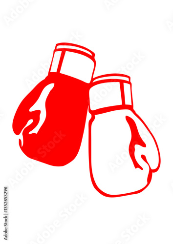 gant de boxe sport dessin logo club