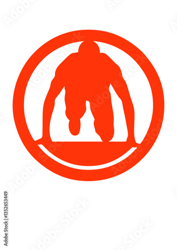 sprinter athlete athletisme logo sport
