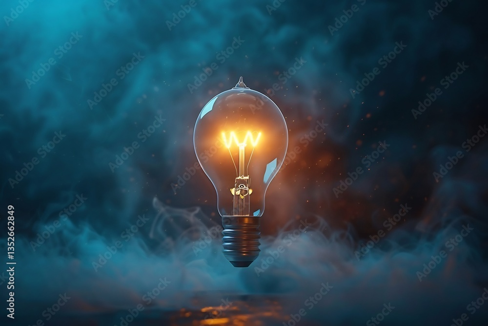energy efficient light bulb hovering in dark void energy efficient light bulb hovering in dark void
