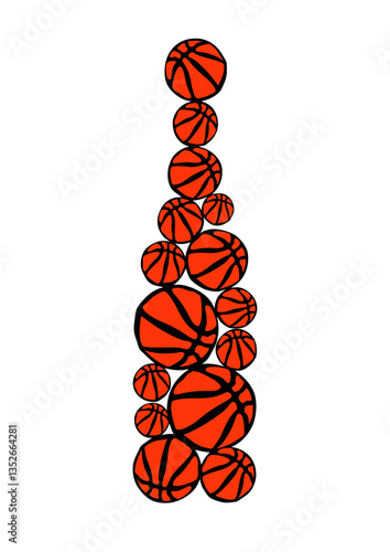 ballon basketball forme bouteille