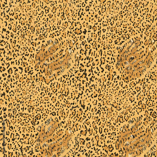Seamless patterned texture of animal skin, animal print.
