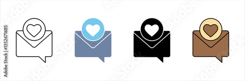 invitation concept line icon. Simple element illustration.