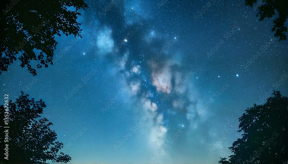 Fototapeta premium the night sky over tennessee.