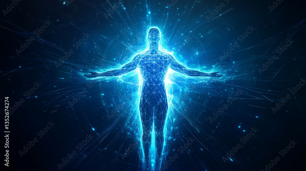 Obraz premium soul, etheric, high vibration, spirituality, energy, aura, chakra, enlightenment, cosmic, divine, mystical, vibration, spiritual awakening, higher self, soul energy, ethereal, cosmic energy, spiritual