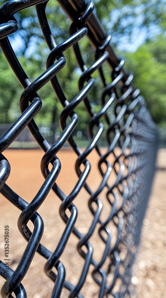 Black Chain Link Fence Park. Black Chain Link Fence Park.