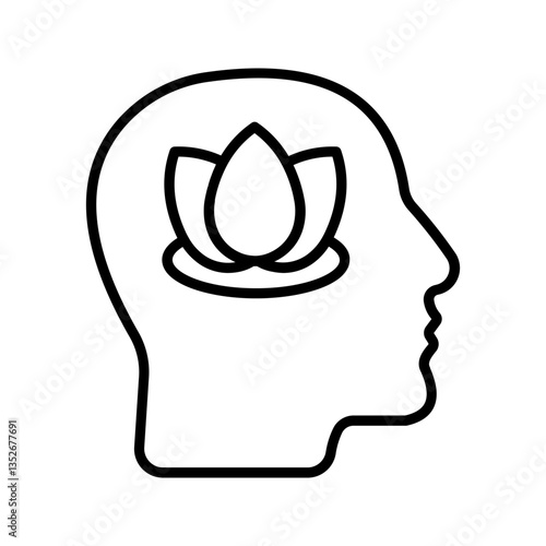 Mental health icon color editable