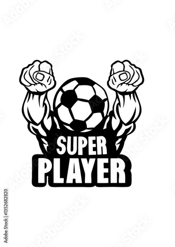 football super player bras muscle vole logo club