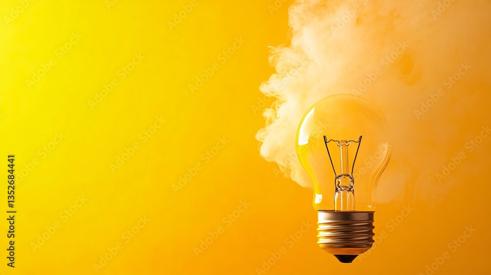 Light bulb symbolizing inspiration and creativity in a business or work setting. The image represents ideas, innovation, and problem-solving, highlighting the connection between illumination and profe