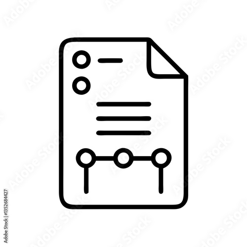 Blockchain document icon representing smart contracts and digital agreements