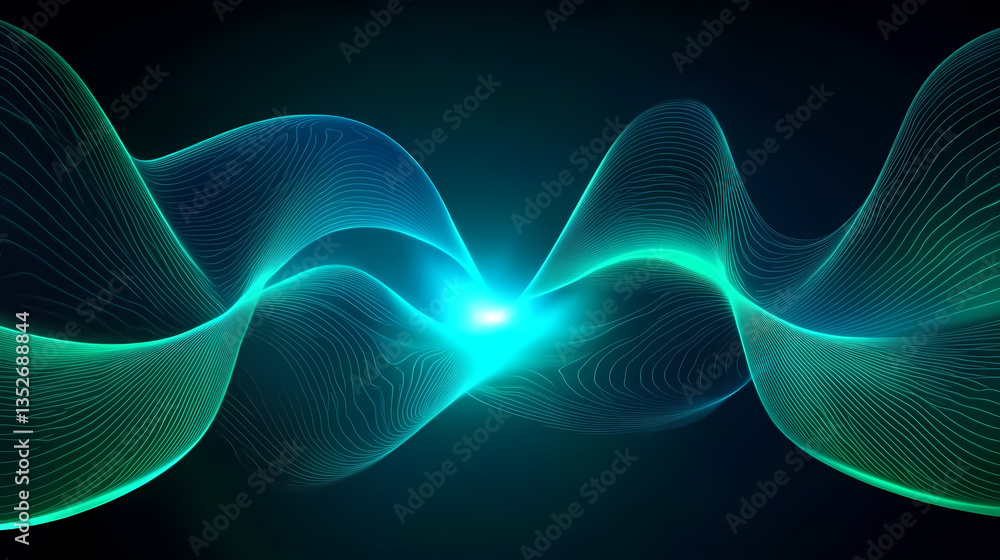 Blue and Green Waves with Focused Light