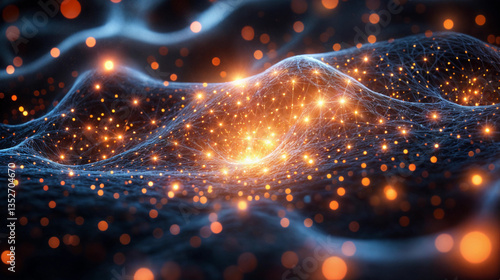 Abstract background image of universe and galactic phenomena theme