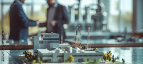 Wallpaper Mural 3D building model on the table Torontodigital.ca