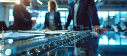 Wallpaper Mural 3D building model on the table Torontodigital.ca